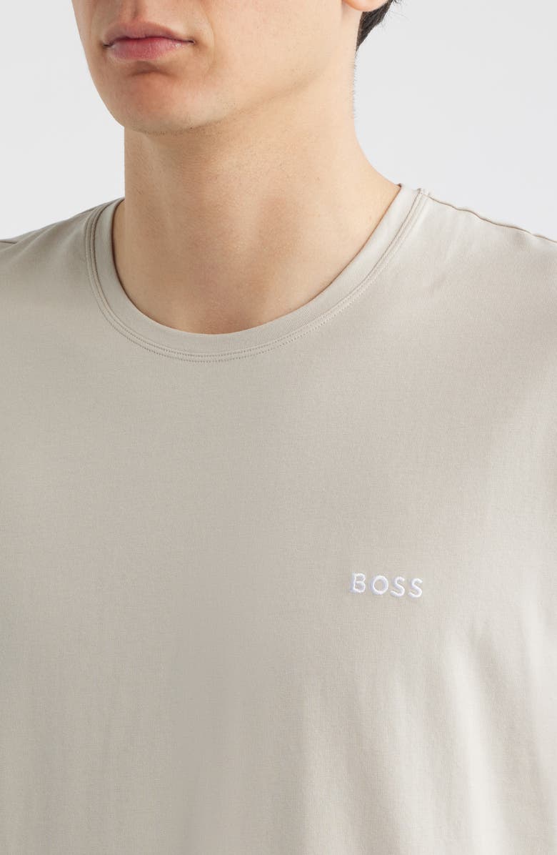 BOSS Mix Match Stretch Cotton Pajama T-Shirt, Alternate, color, Open Grey