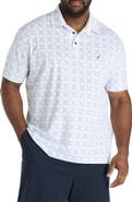 Nautica Big & Tall Geometric Print Performance Polo Shirt