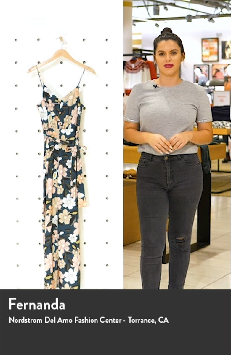 Floral Wide Leg Jumpsuit, sales video thumbnail