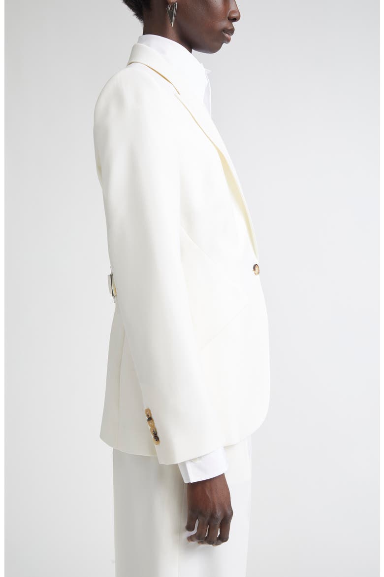 Single Breasted Wool Martingale Blazer, Alternate, color, BONE