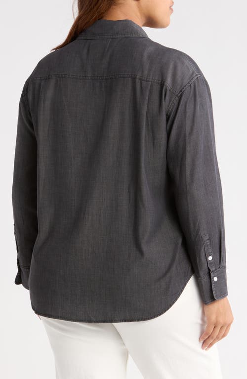Lyssé Lysse Lunette St Chambray Button-up Shirt In Black