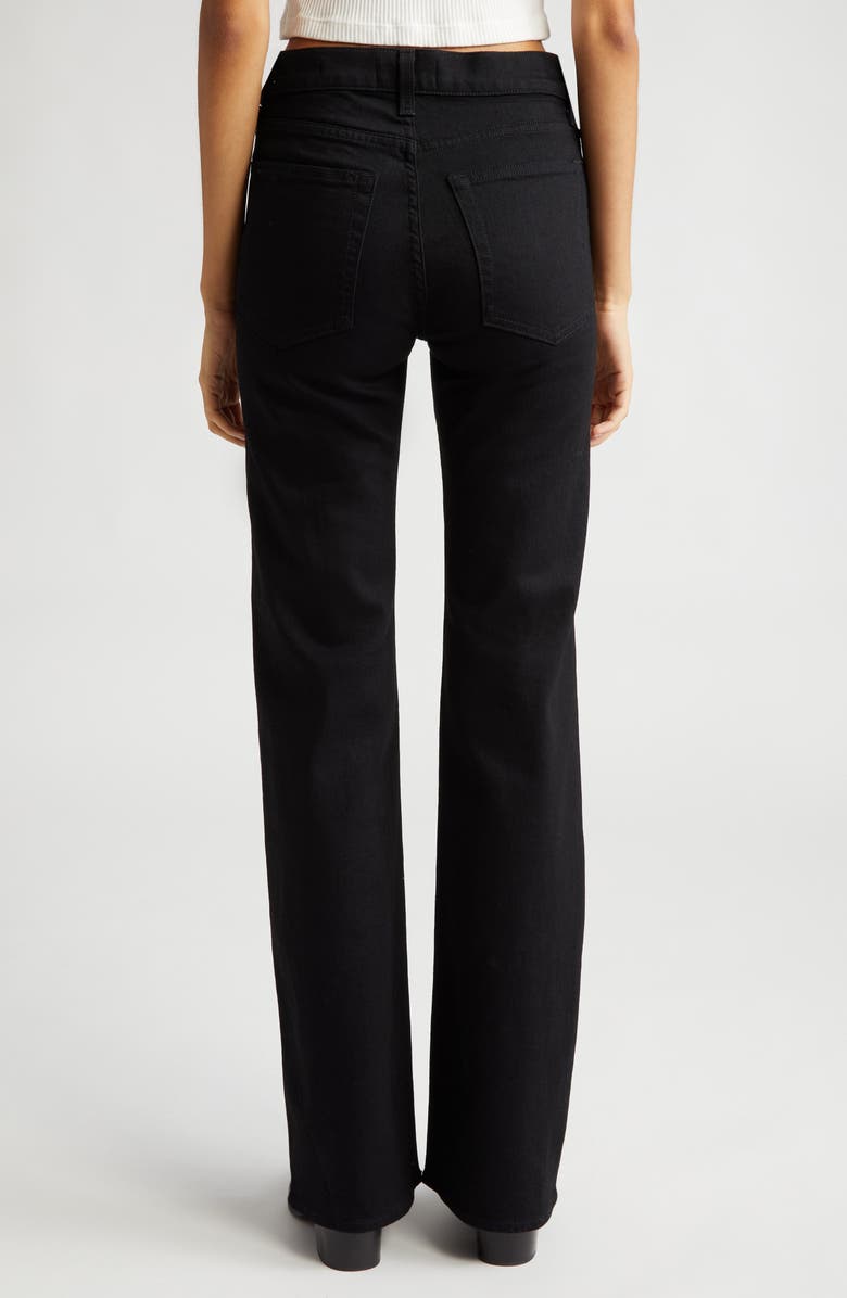 Nili Lotan Celia High Waist Bootcut Jeans, Alternate, color, Distressed Black