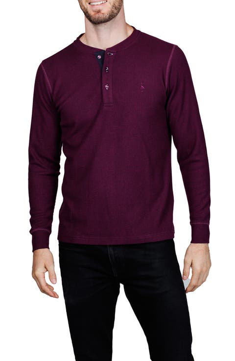 Cozy Waffle Knit Long Sleeve Henley