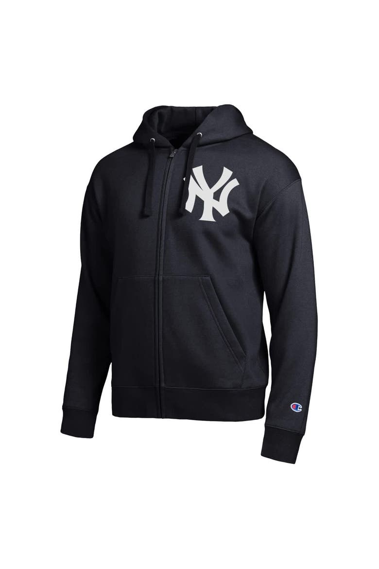 Men's Champion  Black New York Yankees All-Star Full-Zip Hoodie, Alternate, color, Black