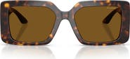 Versace 55mm Polarized Square Sunglasses