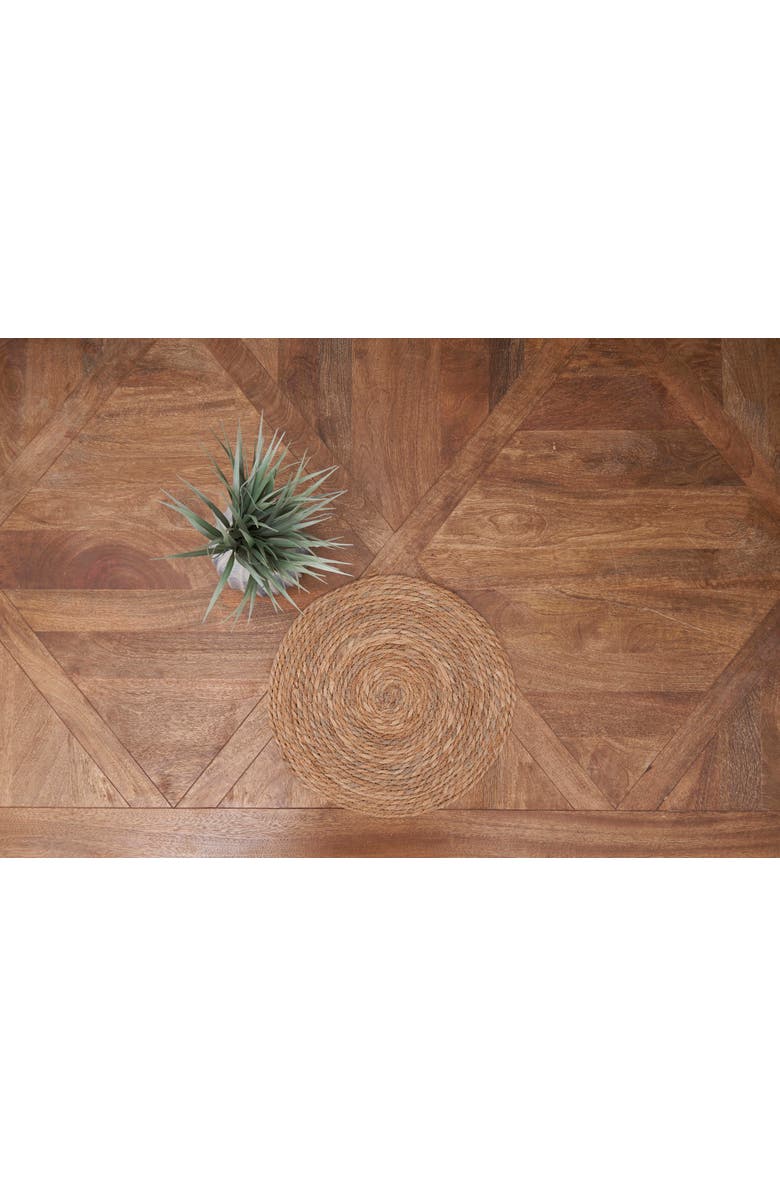 C&F Home Midnight Seagrass Fiber Rush Round Set of 6 Placemats 15", Alternate, color, Brown