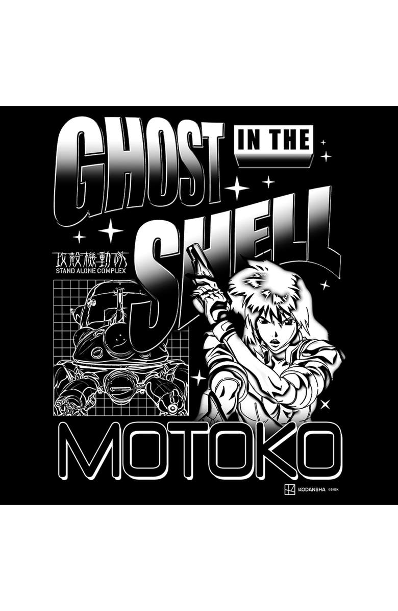 Ghost in the Shell Stand Alone Complex Men's Ghost in the Shell Stand Alone Complex Motoko Poster  Graphic T-Shirt, Alternate, color, Black