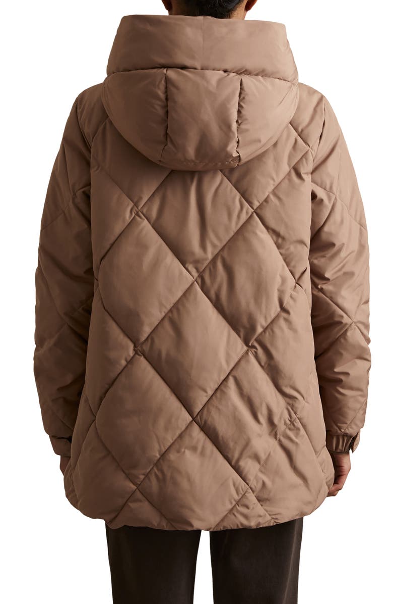 Reiss Thea Diamond Quilted Parka, Alternate, color, 