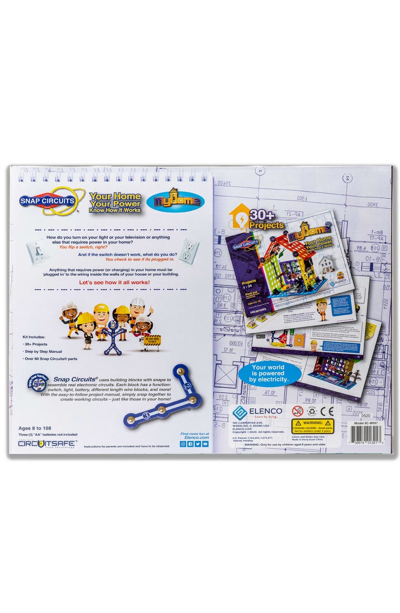 Snap Circuits Sanp Circuits My Home STEM Learning Toy, Alternate, color, Multicolored