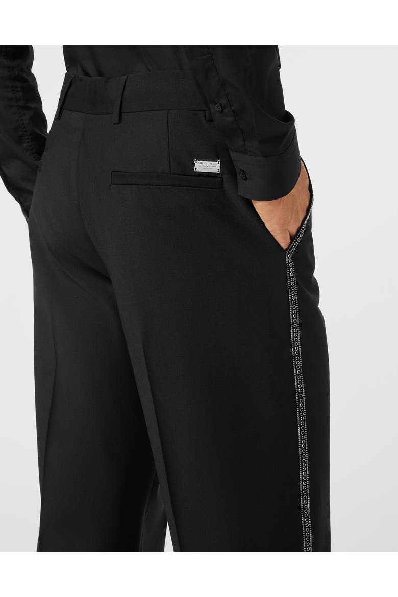 Wide Leg Trousers Men, Alternate, color, black