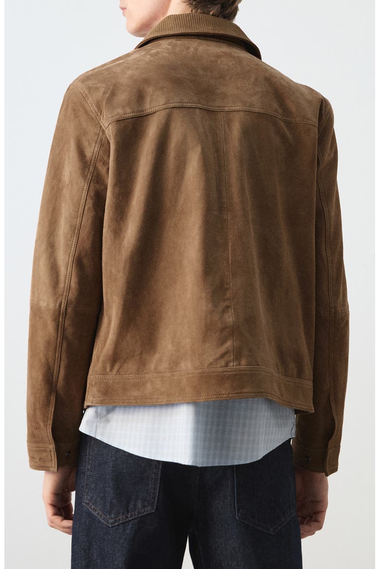 Suede Jacket, Alternate, color, COGNAC