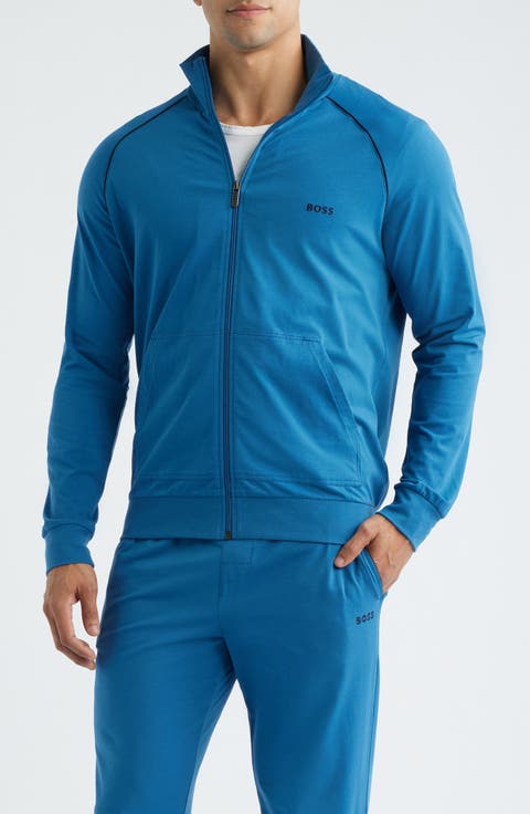 Mix Match Stretch Cotton Zip Jacket