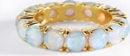 Mint & Lily Blue Opal Eternity Ring