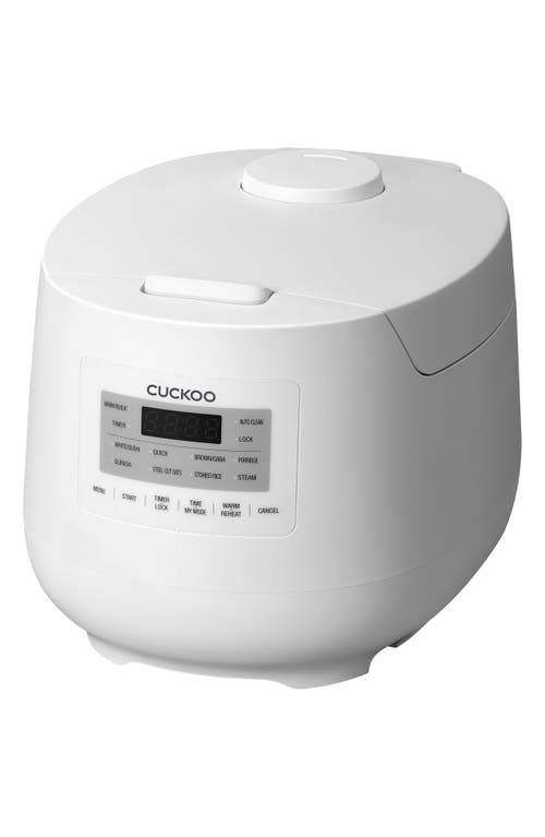 Cuckoo Micom 6-cup Rice Cooker In White