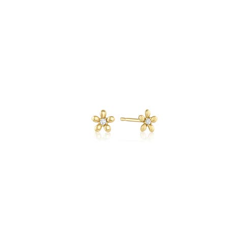 Moscow 14k Gold Diamond Studs