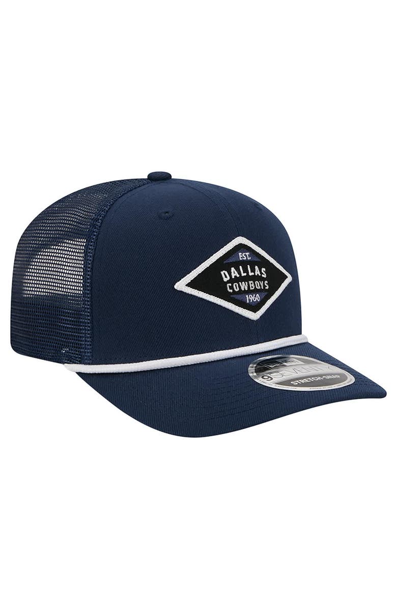 New Era Men's New Era  Navy Dallas Cowboys 9SEVENTY Team Rope Stretch-Snap Hat, Alternate, color, Navy