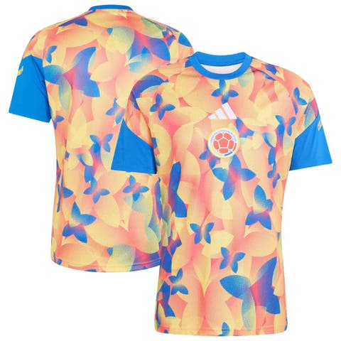 Men's adidas Blue Colombia National Team 2026 Pre-Match Top