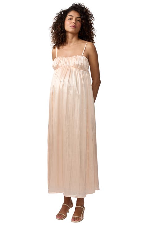 Solid Satin Maxi