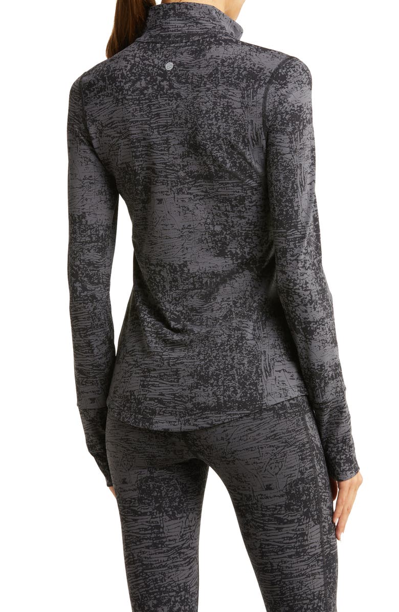Zella Basalt Jacquard Half Zip Running Top, Alternate, color, 