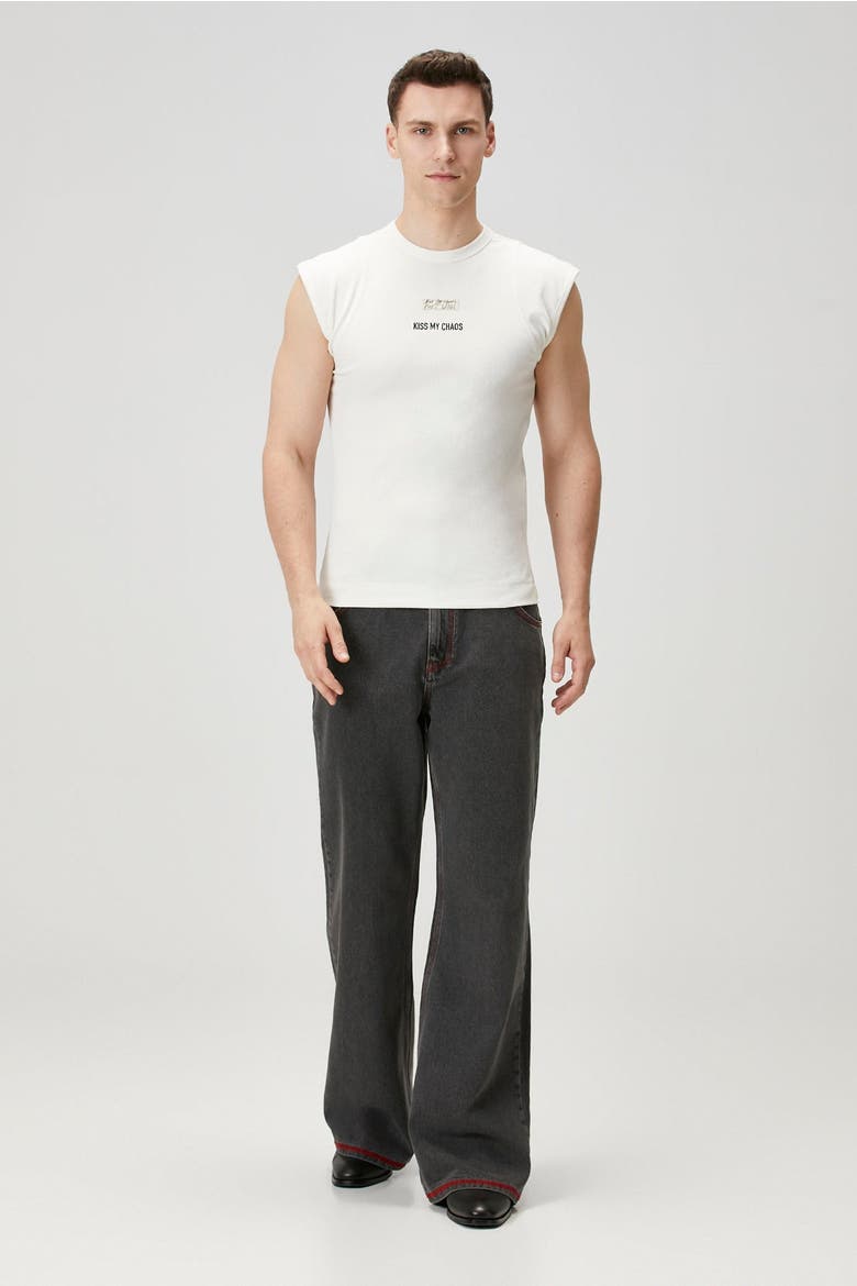 Pure Cotton Regular Fit Denim Pant, Alternate, color, BLACK