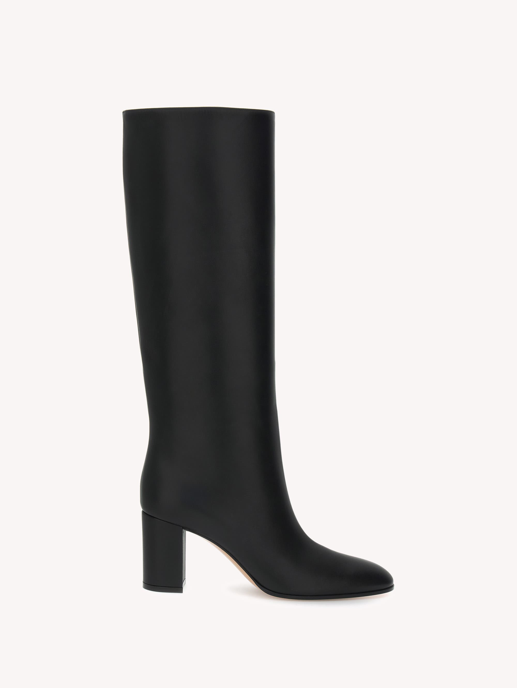 Dana Boots, Main, color, Black Calf Leather