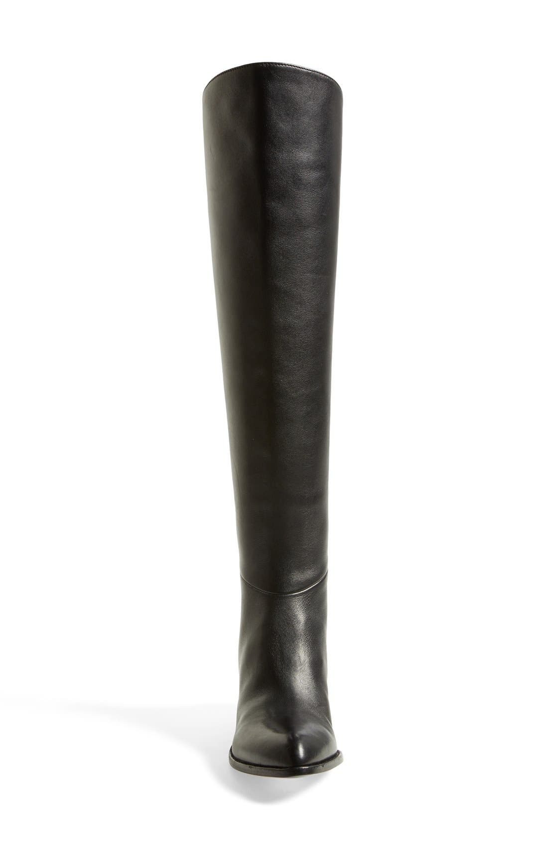 'Sigrid' Tall Boot, Alternate, color, BLACK/ ROSE GOLD