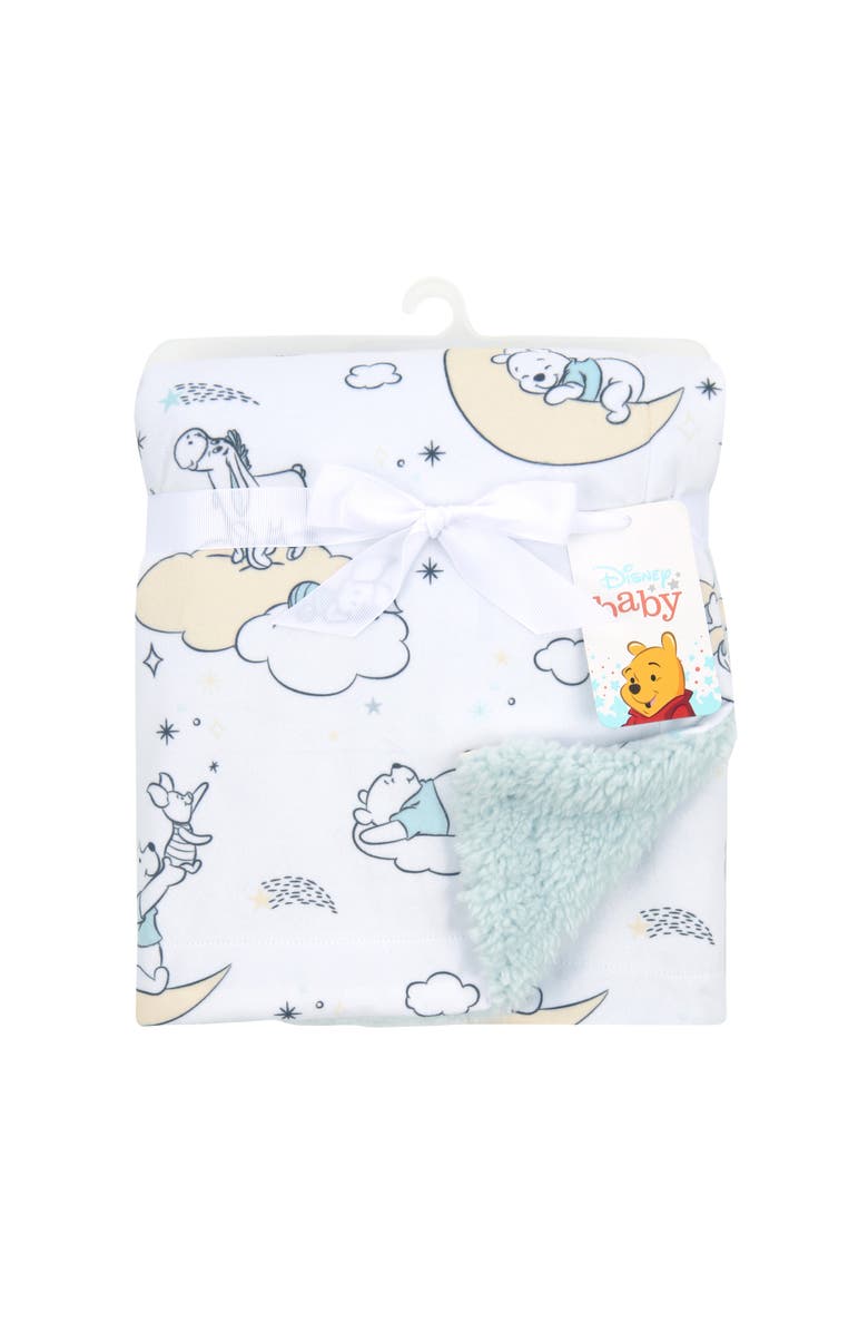 Lambs & Ivy Disney Baby Cozy Friends Winnie the Pooh Fleece Baby Blanket, Alternate, color, White