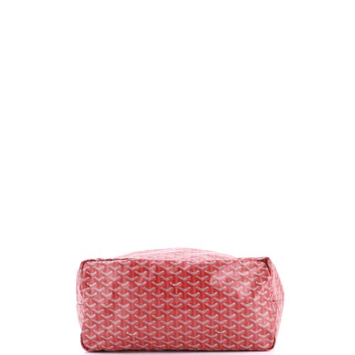 Pre-owned Goyard  Goyard Saint Louis Tote Coated Canvas Gm In Red