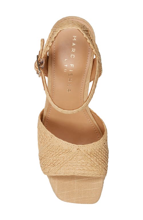 Marc Fisher Ltd Calyn 2 Platform Sandal In Light Natural