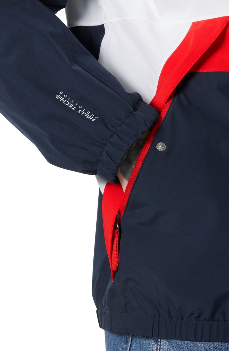 Helly Hansen Koster Waterproof Rain Jacket, Alternate, color, Navy