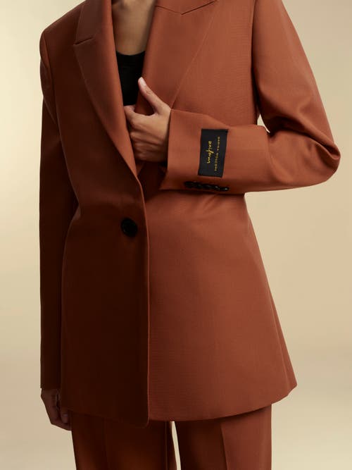 Slim Boyfriend Blazer Slim Boyfriend Blazer In Cognac