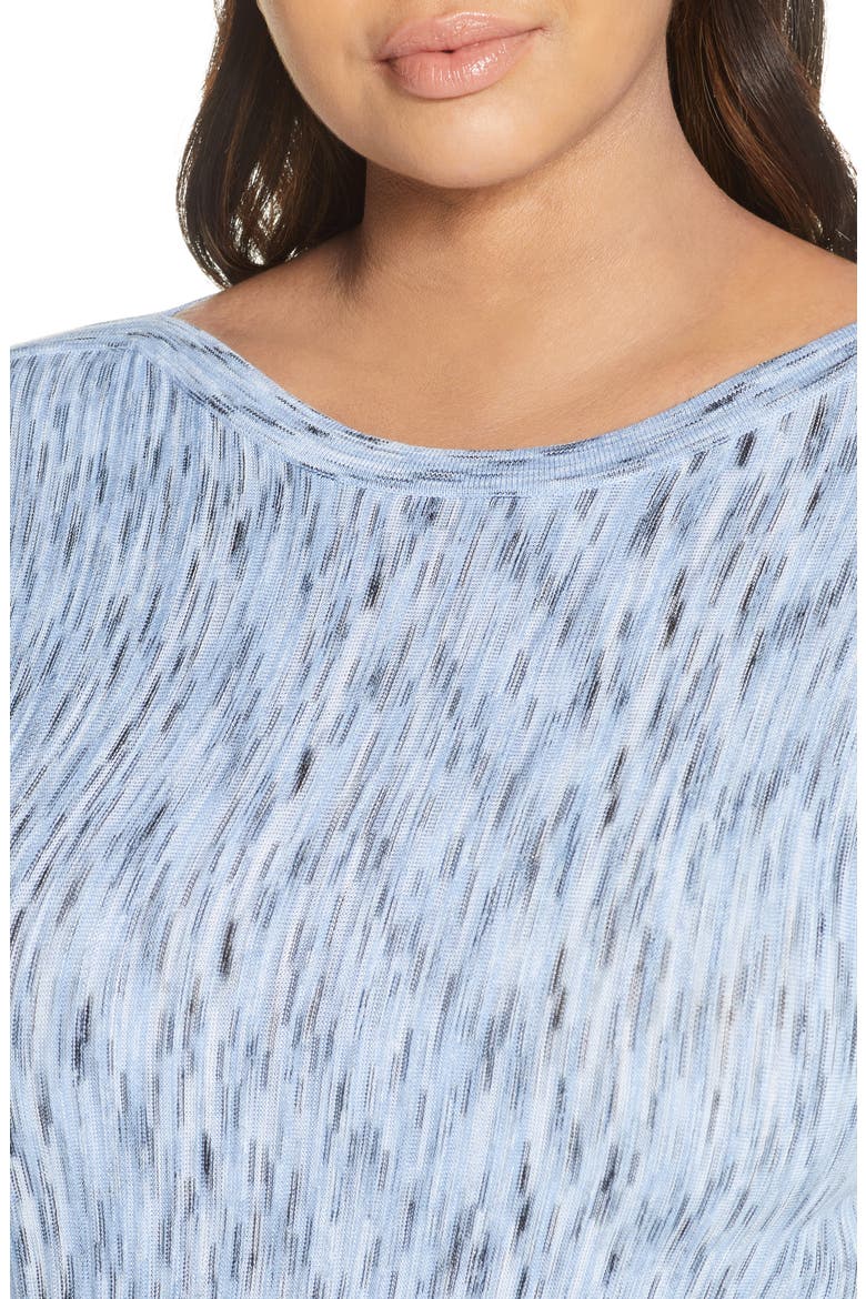 Mottled Stripe Pullover, Alternate, color, LIGHT SKY