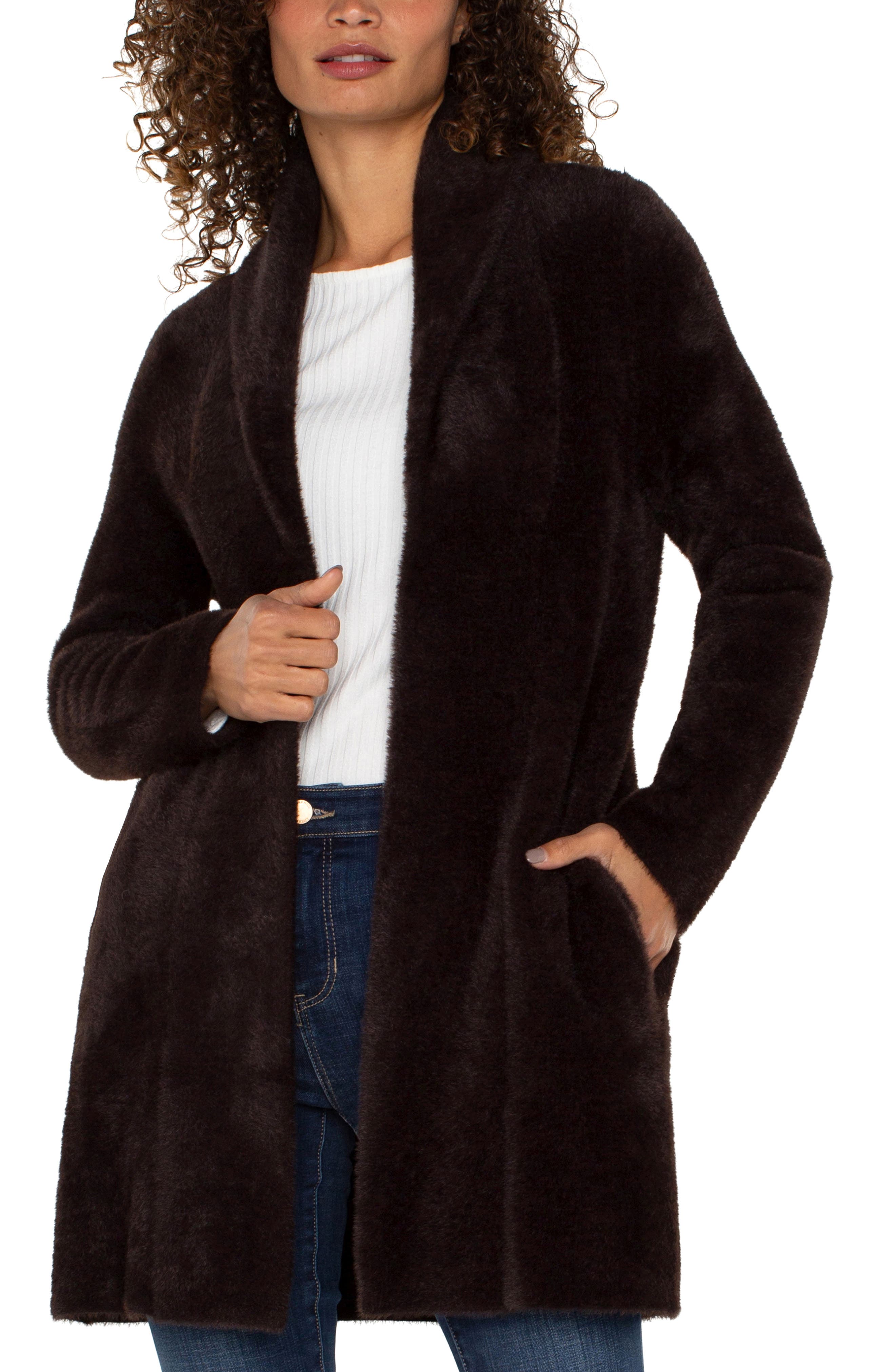 Liverpool Los Angeles Open Front Longline Coatigan (Women) | Nordstromrack