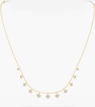 Everlee Starlight Graduated Fringe Lab Diamond Necklace in 14K