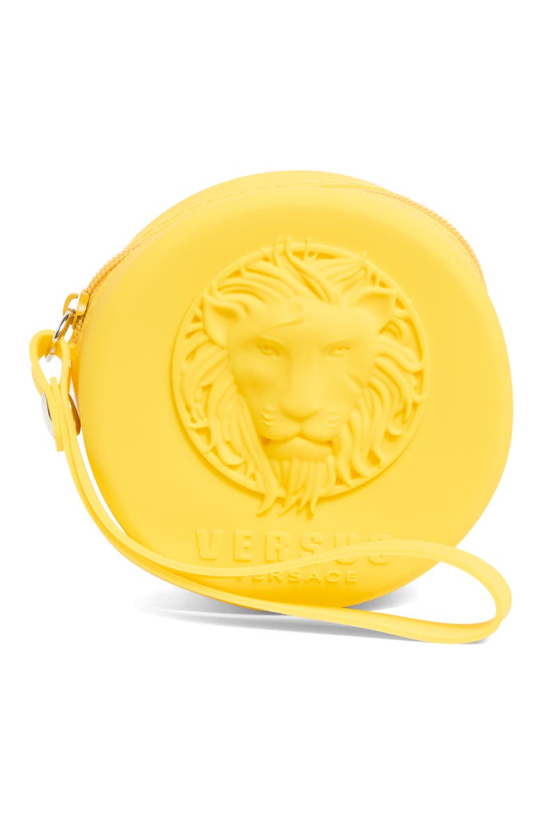 Fire Island Lion Silicone Strap Watch, 44mm, Alternate, color, YELLOW