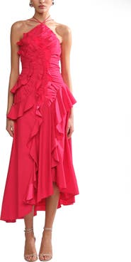 AMUR Ottavia ruffle dress