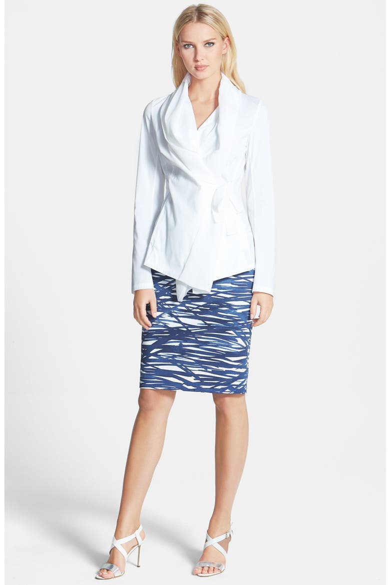 'River Ripples' Modern Slim Skirt, Alternate, color, LUNA MULTI