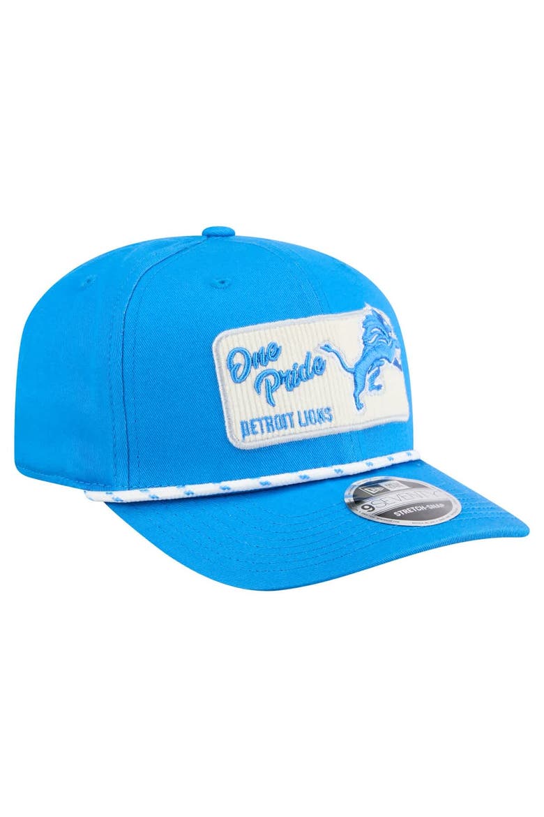 Men's New Era Blue Detroit Lions Chant 9SEVENTY Stretch-Snap Hat, Alternate, color, Blue