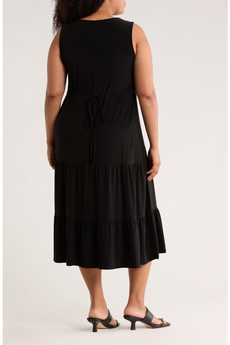 Tiered Maxi Dress, Alternate, color, BLACK