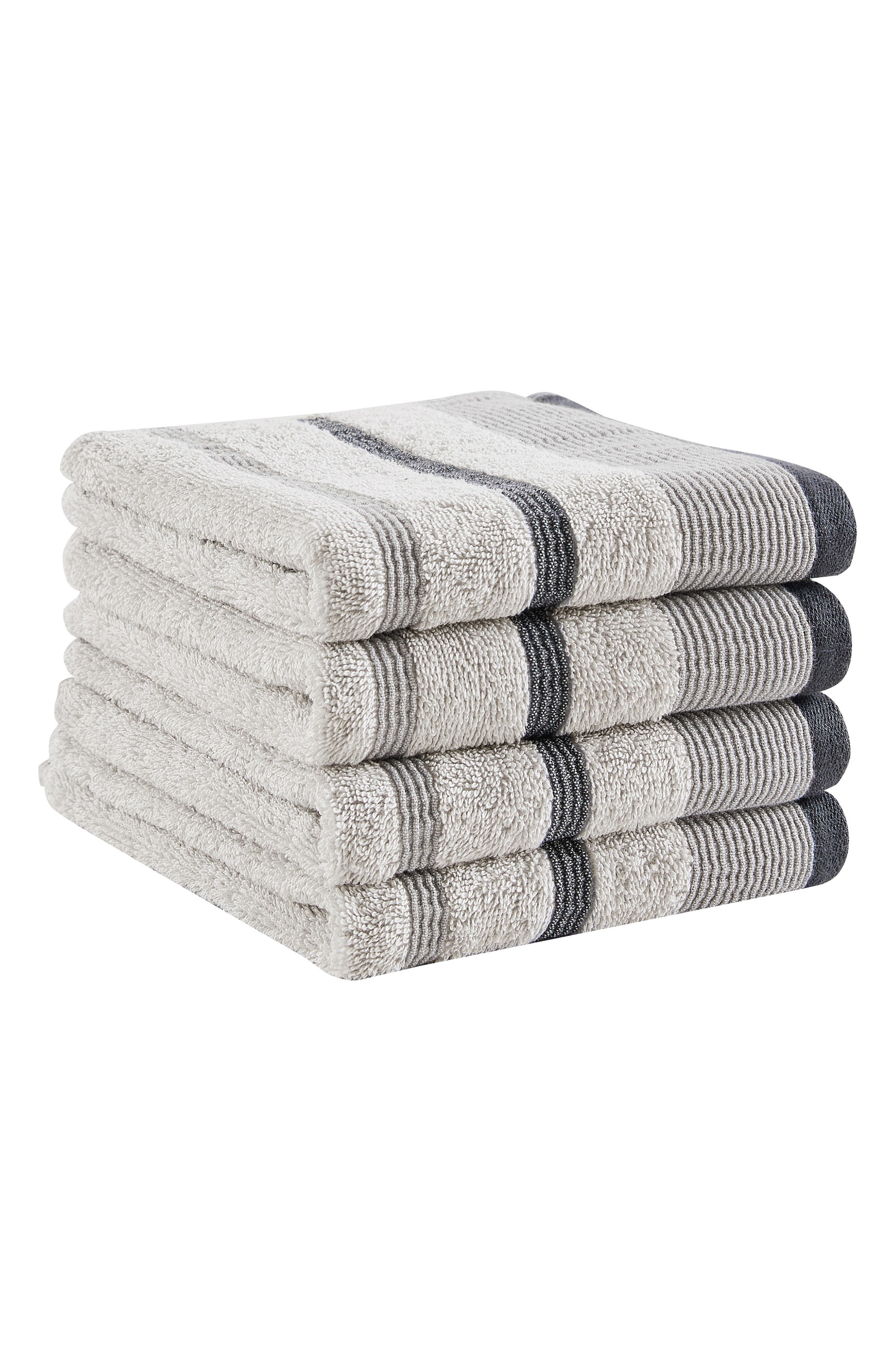 Woven & Weft Luxurious Cotton 4-Pack Decorative Hand Towels