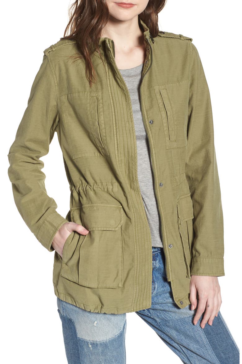 Levi's® Cotton 4-Pocket Jacket, Main, color, ARMY GREEN
