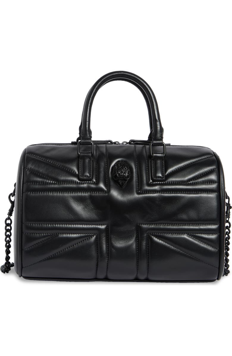 Kurt Geiger London Union Jack Boston Top-Handle Bag, Main, color, Black