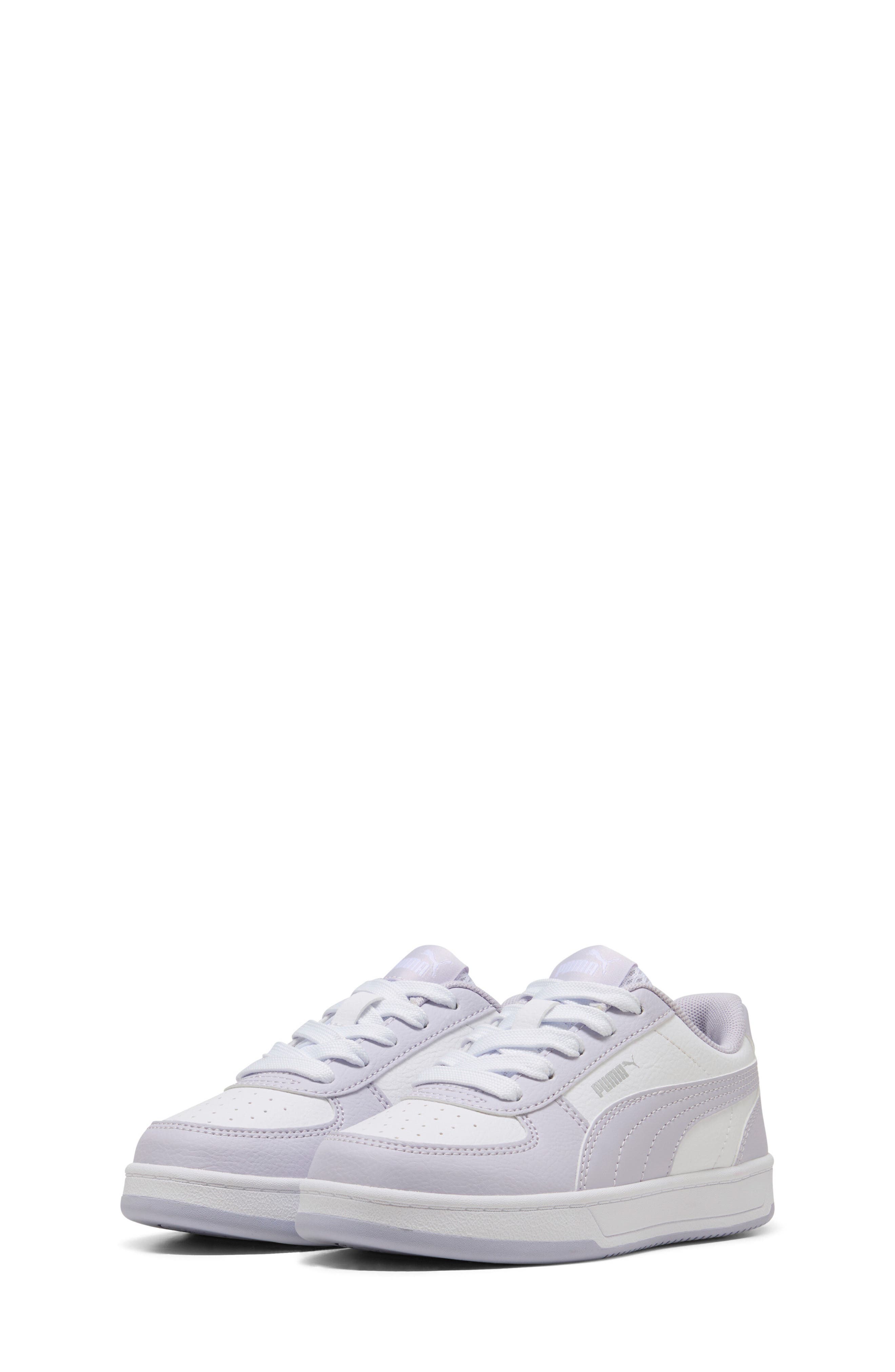 Kids' Carter 2.0 Sneaker, Alternate, color, PUMA WHITE/ LAVENDER/ SILVER