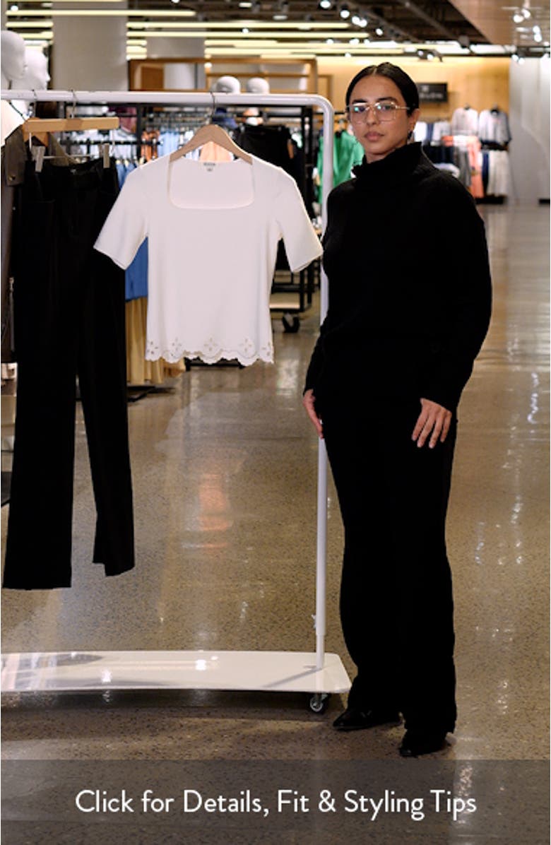 Embroidered Cutout Sweater, sales video thumbnail