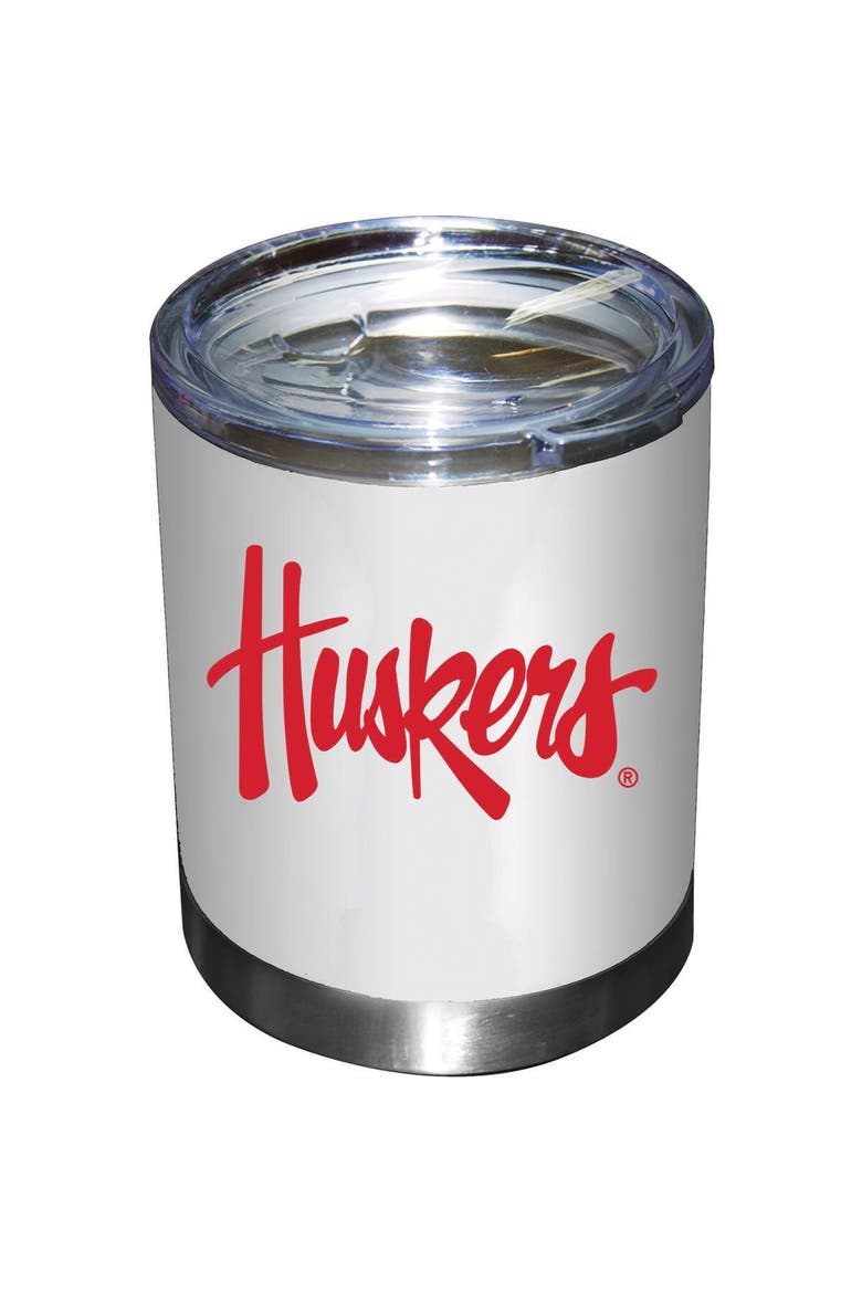 Nebraska Huskers 12oz. Team Lowball Tumbler, Main, color, White