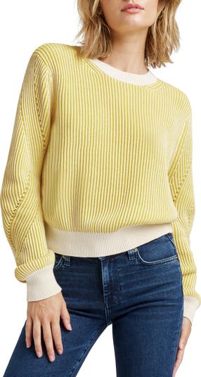 (取寄) スプレンディッド レディース アシュリン セーター Splendid women ASHLYN SWEATER Moonstone/Chartruese Splendid Ashlyn Rib Cotton Sweater | Nordstrom
