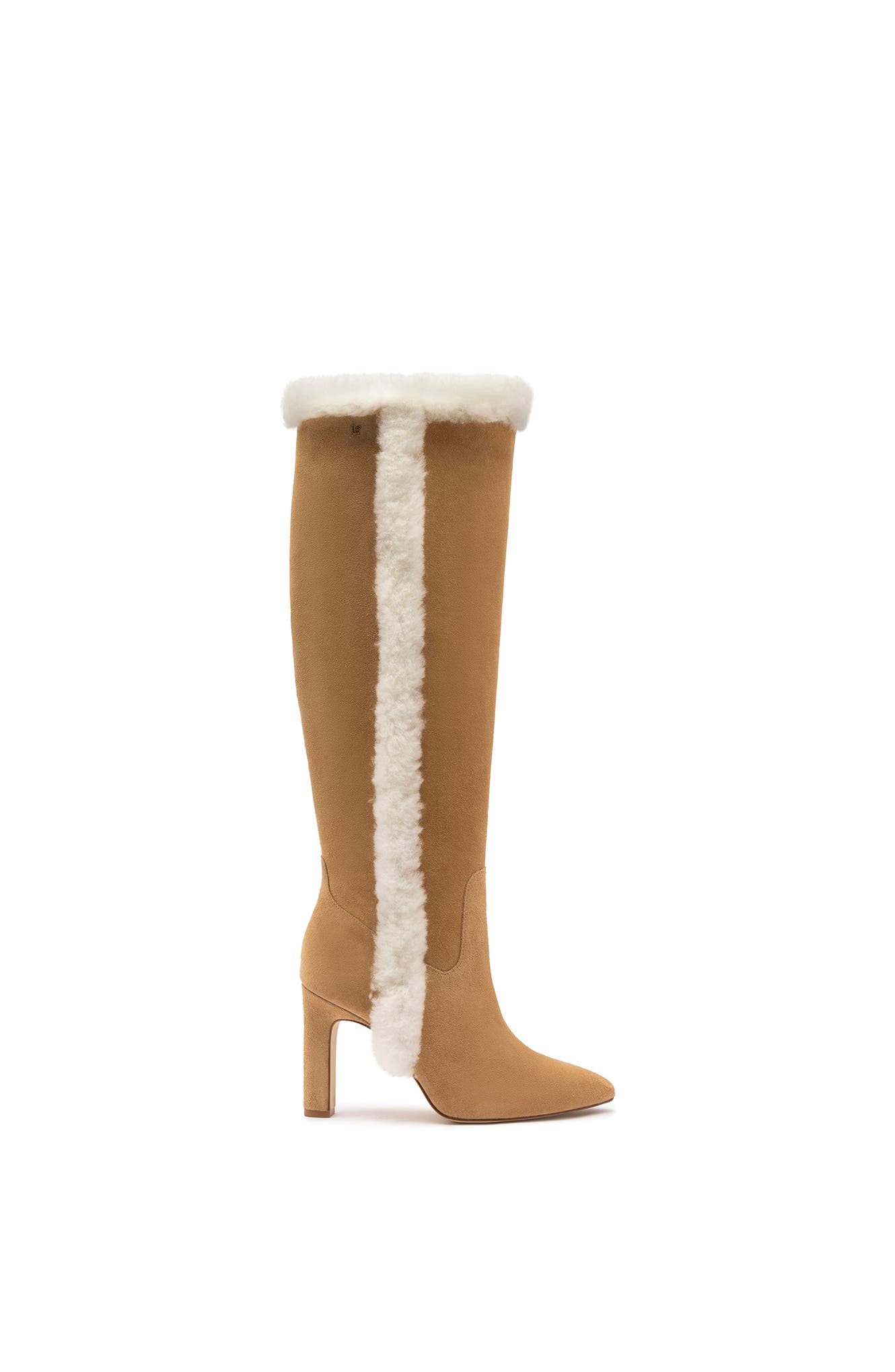 beige overknee
