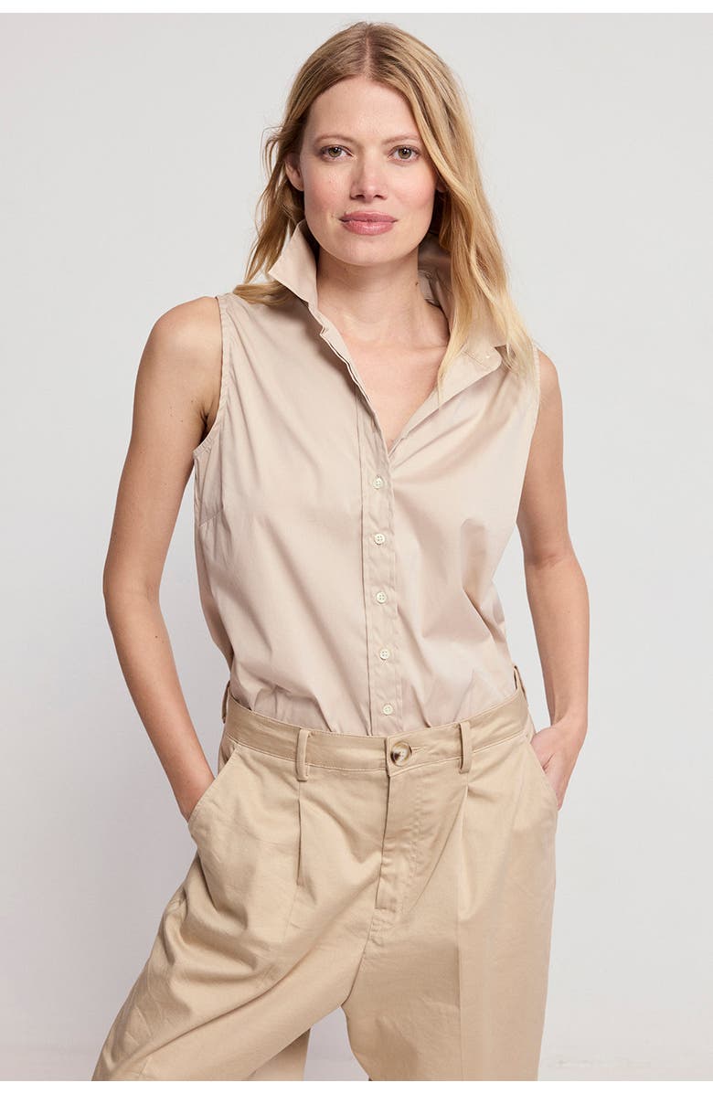 The Shirt by Rochelle Behrens The Sleeveless Shirt, Main, color, Taupe