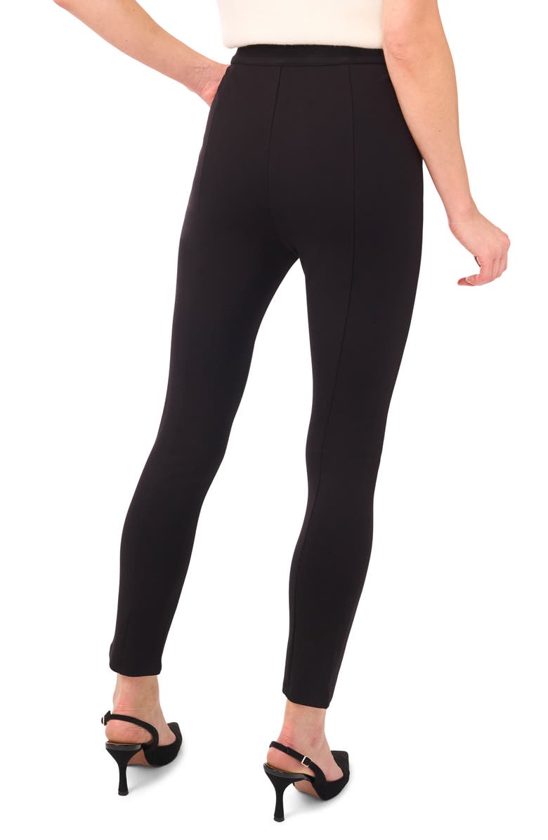 Ted Baker Fenlinda High Waist Ponte Pants, Alternate, color, Rich Black