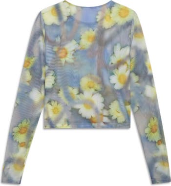 PUMA x Collina Strada Mesh Long Sleeve Top | Nordstrom